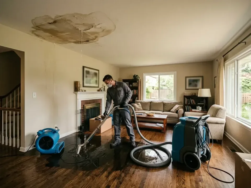 attic-pipe-burst-ceiling-drip-008 — frequently asked questions, Water Damage Restoration & Carpet Care in Pella, IA